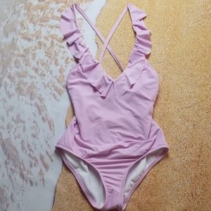 Free PressDani Ruffle One-Piece Swimsuit